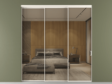 Перегородка Формато внутри проёма 3 створки с синхронным механизмом