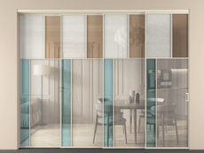 Перегородка Mosaic внутри проёма телескопик синхро 3