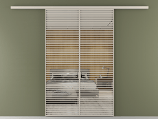 Перегородка Formato вдоль стены 2 створки