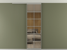 Перегородка Формато вдоль стены на потолок 1 створка