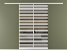 Перегородка Формато вдоль стены 2 створки