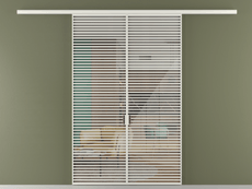 Перегородка Формато вдоль стены 2 створки