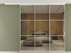 Перегородка Formato вдоль стены на потолок телескопик синхро 3