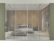 Перегородка Formato внутри проёма скрытое крепление в потолок 4 створки