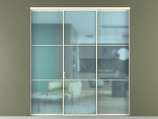 Перегородка Formato внутри проёма 3 створки