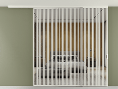 Перегородка Formato вдоль стены на потолок телескопик синхро 3