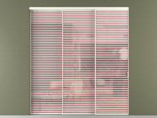 Перегородка Формато внутри проёма 3 створки с синхронным механизмом