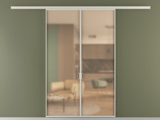 Перегородка Формато вдоль стены 2 створки