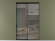 Перегородка Formato внутри проёма 2 створки