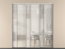 Перегородка Mosaic внутри проёма 3 створки