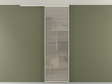 Перегородка Формато вдоль стены на потолок 1 створка