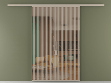 Перегородка Формато вдоль стены 2 створки