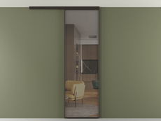 Перегородка Formato вдоль стены на потолок 1 створка