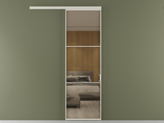 Перегородка Formato вдоль стены одностворчатая