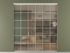 Перегородка Formato внутри проёма 3 створки