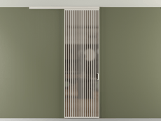 Перегородка Formato вдоль стены на потолок 1 створка