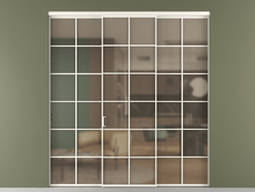 Перегородка Formato внутри проёма 3 створки