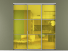 Перегородка Формато внутри проёма 3 створки