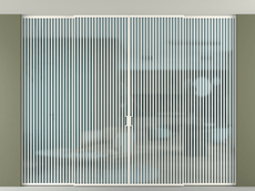 Перегородка Формато внутри проёма скрытое крепление в потолок 4 створки