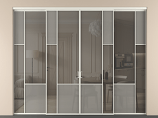 Перегородка Mosaic внутри проёма 4 створки