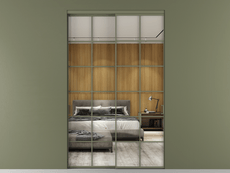 Перегородка Formato внутри проёма 2 створки