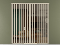 Перегородка Formato внутри проёма 3 створки