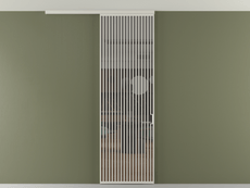 Перегородка Формато вдоль стены на потолок 1 створка