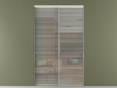 Перегородка Формато внутри проёма 2 створки