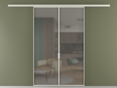 Перегородка Формато вдоль стены 2 створки