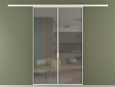 Перегородка Formato вдоль стены 2 створки