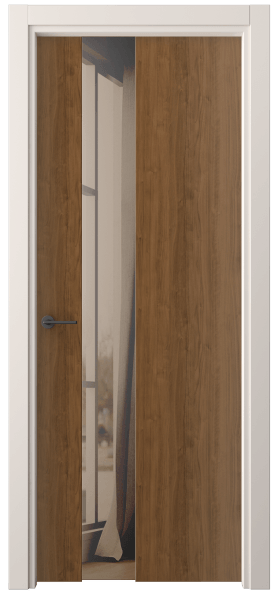 Дверь межкомнатная 4224 ЛОР ДВ ЗЕР БР. Цвет Лесной орех. Материал Ламинатин. Коллекция Freedom. Картинка.