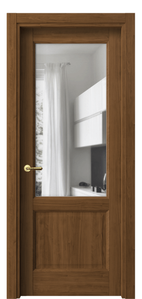 Дверь межкомнатная 1422 ЛОР ПРОЗ. Цвет Лесной орех. Материал Ламинатин. Коллекция Galant. Картинка.