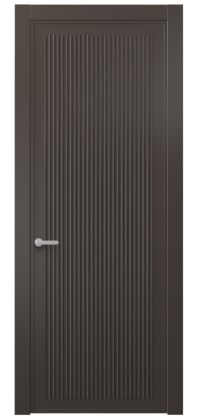 Дверь межкомнатная АКП 8642 МАН. Цвет Матовый антрацит. Материал Гладкая эмаль. Коллекция Alba. Картинка.