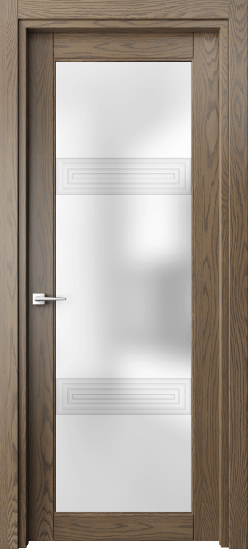 Дверь межкомнатная 6112 ДММ 3D. Цвет Дуб мраморный. Материал Массив дуба. Коллекция Ego. Картинка.