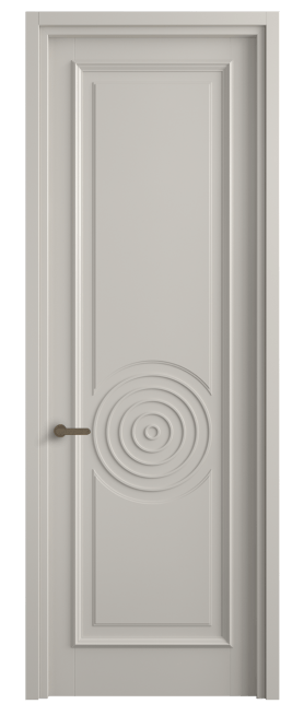Дверь межкомнатная 6709 МОС . Цвет Матовый облачно-серый. Материал Гладкая эмаль. Коллекция Шарм. Картинка.