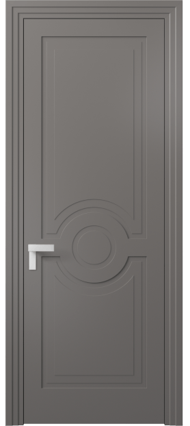Дверь межкомнатная АКП 8361 МКЛС Матовый классический серый. Цвет Матовый классический серый. Материал Гладкая эмаль. Коллекция Rocca. Картинка.