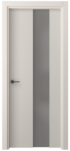 Дверь межкомнатная 4226 ПЭСС СЕР САТ. Цвет ПЭТ светло-серый. Материал ПЭТ. Коллекция Freedom. Картинка.