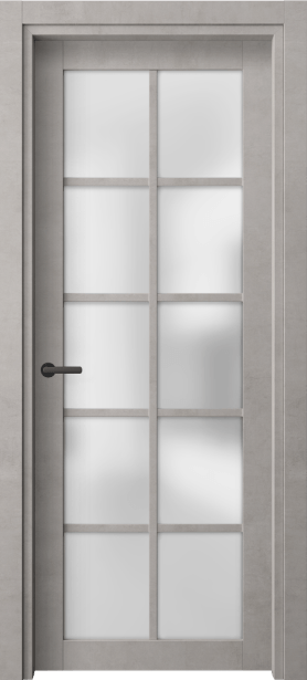 Дверь межкомнатная 2106 ЛСЕ САТ. Цвет Леон серебро. Материал Teknofoil Ламинатин. Коллекция Neo. Картинка.
