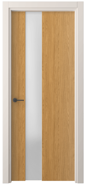 Дверь межкомнатная 4224 ВНД САТ. Цвет Ванильный дуб. Материал Ламинатин. Коллекция Freedom. Картинка.