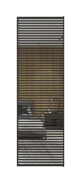 Межкомнатная дверь АЛПЛ040.06 Зеркало триплекс ЧЕР. Цвет Алюминий Черный. Материал Алюминий. Коллекция Formato. Фото. Дверь межкомнатная АЛПЛ040.06 Зеркало триплекс ЧЕР. Цвет Алюминий Черный. Материал Алюминий. Коллекция Formato. Картинка.