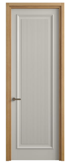 Дверь межкомнатная 6711 МОС . Цвет Матовый облачно-серый. Материал Гладкая эмаль. Коллекция Шарм. Картинка.