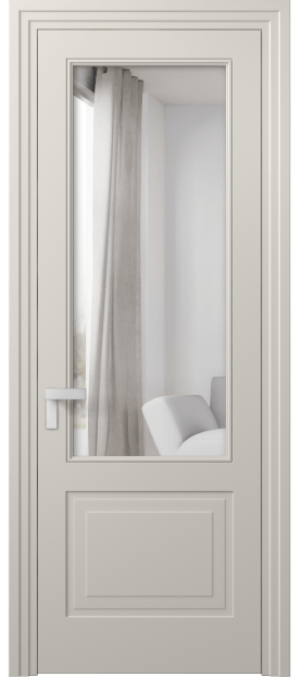 Межкомнатная дверь 8352 МОС Двустороннее зеркало. Цвет Матовый облачно-серый. Материал Гладкая эмаль. Коллекция Rocca. Фото. Дверь межкомнатная 8352 МОС Двустороннее зеркало. Цвет Матовый облачно-серый. Материал Гладкая эмаль. Коллекция Rocca. Картинка.