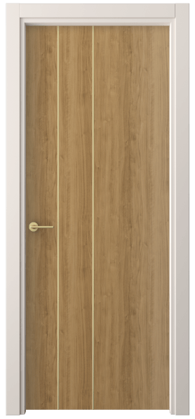 Дверь межкомнатная 4203 ГОР. Цвет Грецкий орех. Материал Ламинатин. Коллекция Freedom. Картинка.