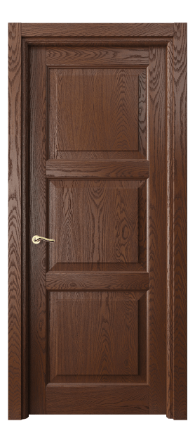 Дверь межкомнатная 0731 ДКЧ.Б. Цвет Дуб коньячный брашированный. Материал Массив дуба брашированный. Коллекция Lignum. Картинка.