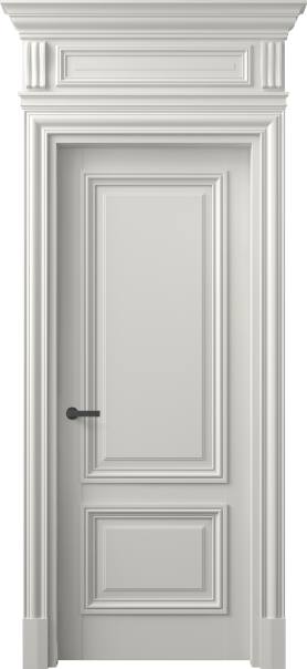 Дверь межкомнатная 7303 МСР . Цвет Матовый серый. Материал Гладкая эмаль. Коллекция Антик. Картинка.